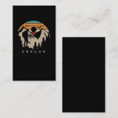 Natur Lover Adventure Scout Outdoor Wandern Visitenkarte (Vorne/Hinten)