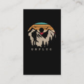 Natur Lover Adventure Scout Outdoor Wandern Visitenkarte (Vorderseite)