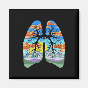 Natur Lungen im Freien und Erde Tag Bäume und Berg Magnet