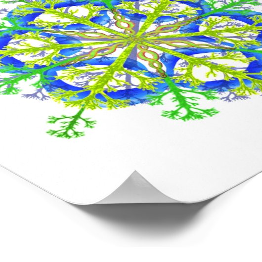 Natur Mandala 2 Poster (Ecke)