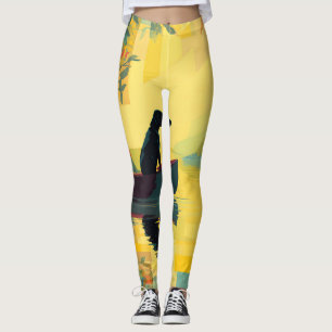 Natur-Minimalist Black Labrador Kanu Leggings