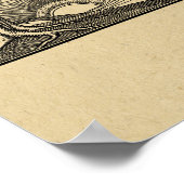 Natur mit flatternden Vögeln und Sonneneinstrahlun Poster (Ecke)