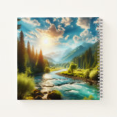 Natur mit Fluss Notizblock (Rückseite)