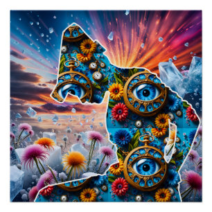 Natur mit Zeit Poster