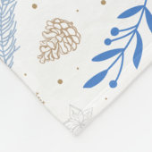 Natur Modernes botanisches Weihnachtsgeschenk Fleecedecke (Ecke)