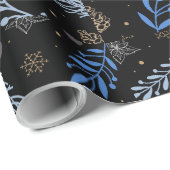 Natur Modernes botanisches Weihnachtsgeschenk Geschenkpapier (Rolleneckpunkt)
