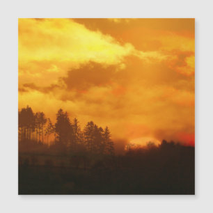 NATUR MORGEN SONNENAUFGANG MAGNETKARTE