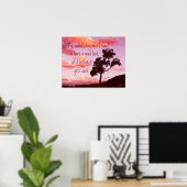 Natur Muir Zitat über Sonnenuntergang Fotowand Kun Poster (Heimbüro)