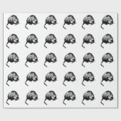 Natur-Muster - Bisamratten Geschenkpapier (Flach)