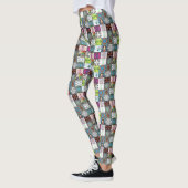 Natur-Muster-Collage Leggings (Links)
