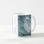 "Natur-Nächte Wolf u. Snowy-Eulen-" ursprünglicher Kaffeetasse (VorderseiteRechts)