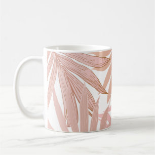 Natur nahtloses Muster. Handgezeichnete abstrakte Kaffeetasse