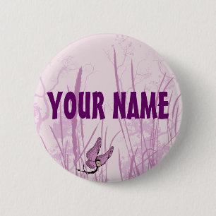 Natur-Namensschild Button