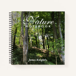Natur- & Naturwald-Notizbuch mit Namen Notizblock