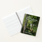 Natur Notizbuch mit Besitzername (Innenseite)