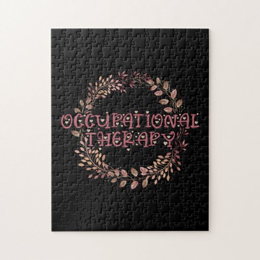 Natur OTA Therapeut OT Übung Blätter Beruf Puzzle (Vertikal)