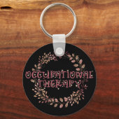 Natur OTA Therapeut OT Übung Blätter Beruf Schlüsselanhänger (Vorderseite)