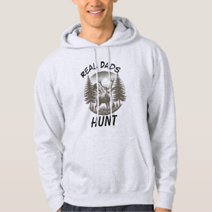 Natur Outdoor Gray Real Vater PERSONALISIEREN Hoodie