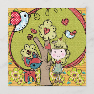 Natur-Prinzessin Birthday Invitation Einladung