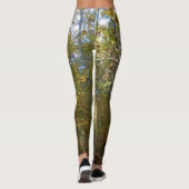 Natur pur Wald grün Baum Pflanzen Leggings (Rückseite)