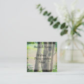 Natur Quadratische Visitenkarte (Stehend Vorderseite)