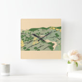 Natur Quadratische Wanduhr (Zuhause)