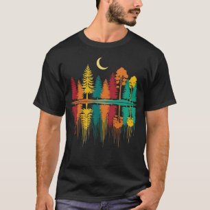 Natur Reflexion Wald Bäume Outdoor Wildtiere T-Shirt