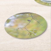 Natur Runder Pappuntersetzer (Angewinkelt)