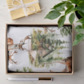 Natur Rustic Deer Wildlife Weihnachten Seidenpapier (Geschenk)