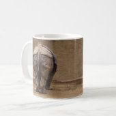 NATUR-SCHALEN - RHINO-HINTERN KAFFEETASSE (Vorderseite Links)