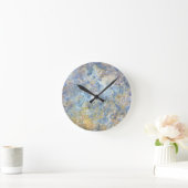 Natur-Schiefer-Stein-Felsen-Fotografie-Wanduhr Runde Wanduhr (Zuhause)