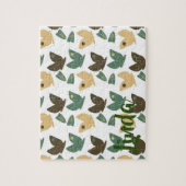 Natur-Schmetterling und Blumengrün Puzzle (Vertikal)