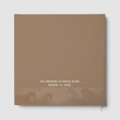 Natur Schönes Braun Pferde HochzeitsGästebuch Gästebuch (Rückseite)