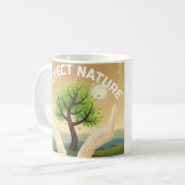 Natur schützen - Mystischer Baum des Lebensdesigns Kaffeetasse (Vorderseite Links)