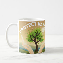 Natur schützen - Mystischer Baum des Lebensdesigns Kaffeetasse