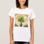 Natur schützen - Mystischer Baum des Lebensdesigns T-Shirt (Vorderseite)
