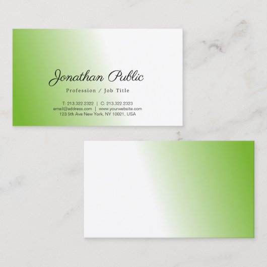 Natur schützen schlichten den Umwelt-eleganten Visitenkarte (Vorne/Hinten)