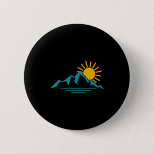 Natur Sonnenaufgang Berge Wandern Camping Camper Button