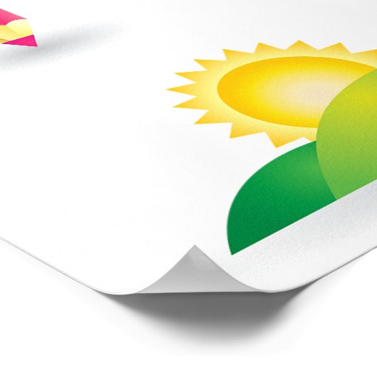 Natur-Symbole Poster (Ecke)