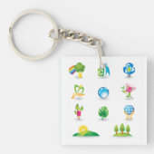 Natur-Symbole Schlüsselanhänger (Vorderseite)