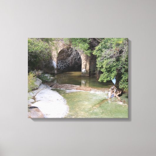 Natur-Szene der Wasserscheide Leinwanddruck (Vorderseite)