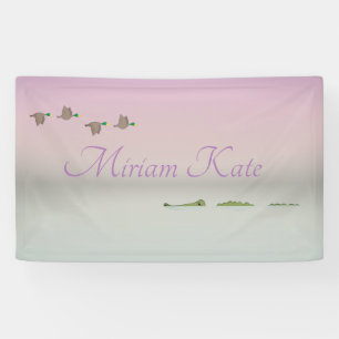 Natur-Szene (Enten, Gator) Banner