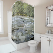 Natur-Szenen-Gebirgsstrom Duschvorhang (Beispiel)