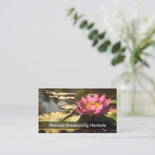 Natur-Thema Visitenkarte (Stehend Vorderseite)