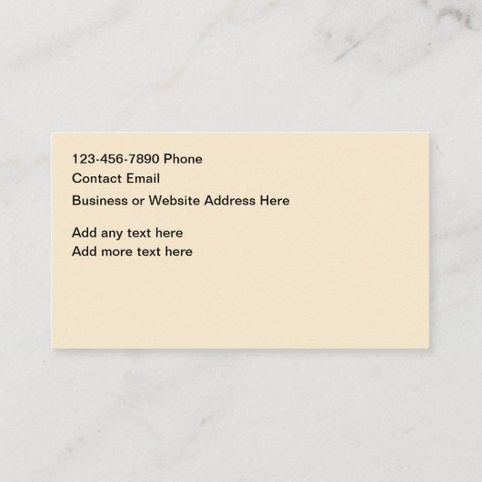 Natur-Thema Visitenkarte (Rückseite)