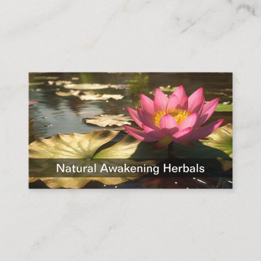 Natur-Thema Visitenkarte (Vorderseite)