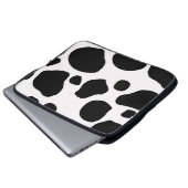 Natur-Tiermuster des Kuhpelzhautfells niedliches Laptopschutzhülle (Vorne Knopf)