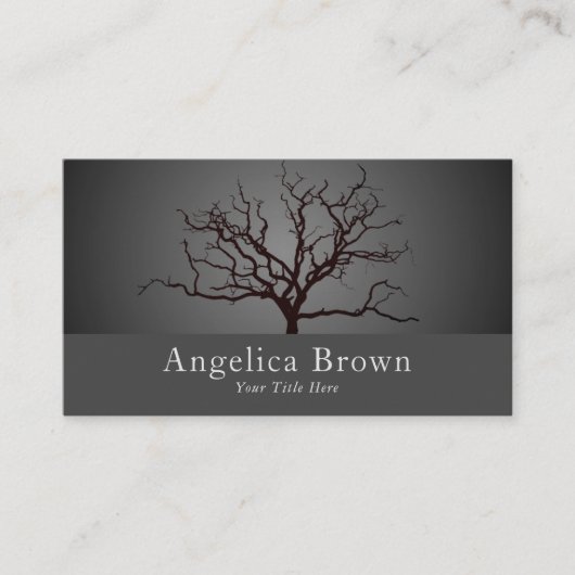 Natur - Tree Business Card Visitenkarte (Vorderseite)