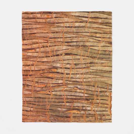 Natur-tropisches Baum-Barke Wickery Foto Fleecedecke (Vorderseite)