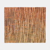 Natur-tropisches Baum-Barke Wickery Foto Fleecedecke (Vorderseite (Horizontal))